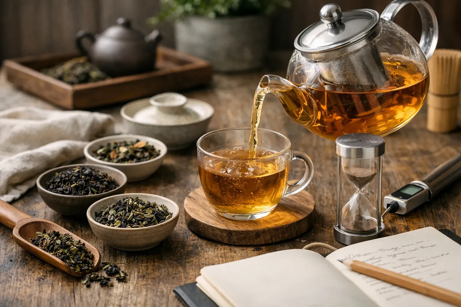Oolong. Between green and black.