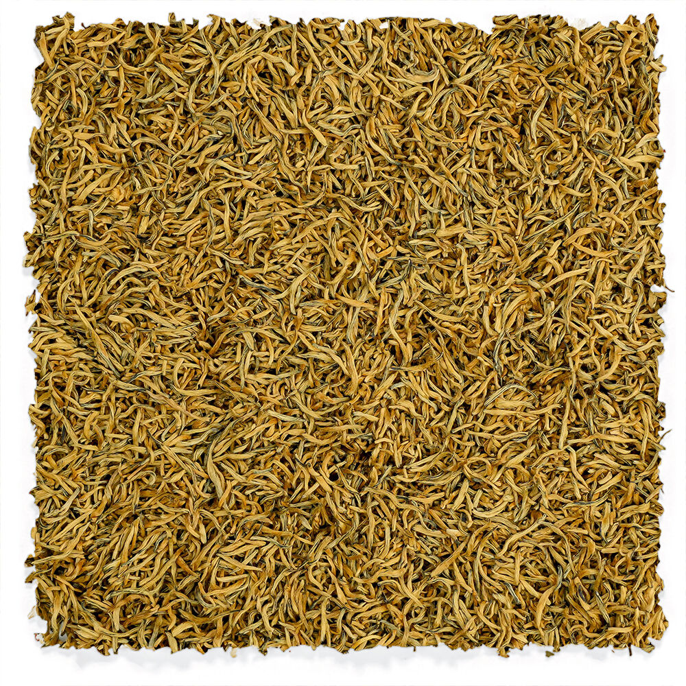 Supreme Jin Jun Mei Golden Eyebrow loose black tea, thin curled black and golden buds