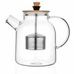 Teekanne & Wasserkocher aus Glas mit Teesieb 47Oz
