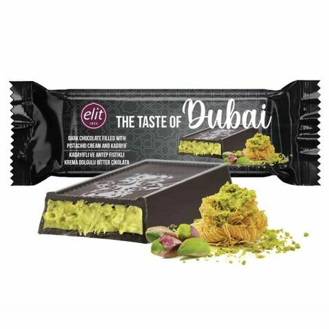 Pistazie Dubai Zartbitter-Schokoladentafel 30g