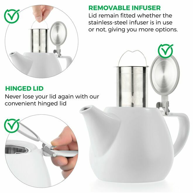 Jove Porcelain Teapot 34oz