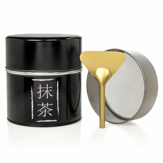 Lata Matcha con malla