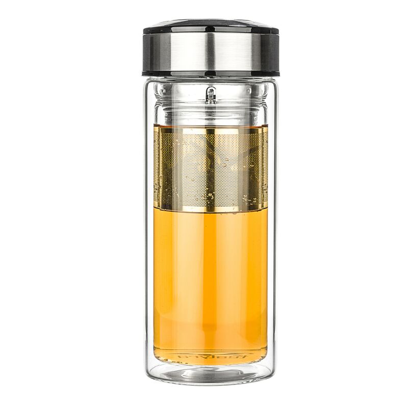 teaTravel Double Wall Glass Thermos Tea Thermos Teaware